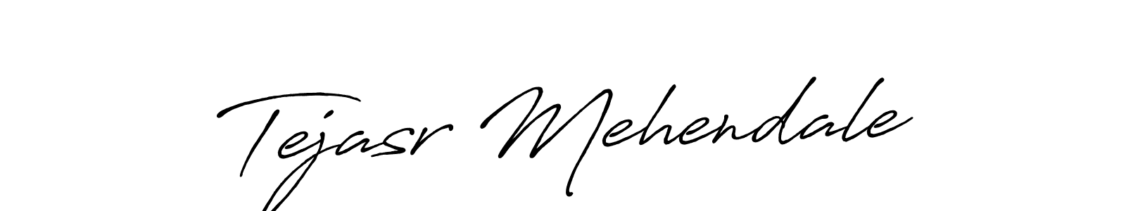 The best way (Antro_Vectra_Bolder) to make a short signature is to pick only two or three words in your name. The name Tejasr Mehendale include a total of six letters. For converting this name. Tejasr Mehendale signature style 7 images and pictures png