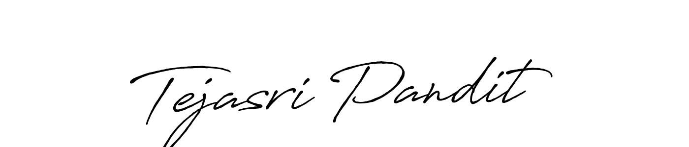 Tejasri Pandit stylish signature style. Best Handwritten Sign (Antro_Vectra_Bolder) for my name. Handwritten Signature Collection Ideas for my name Tejasri Pandit. Tejasri Pandit signature style 7 images and pictures png