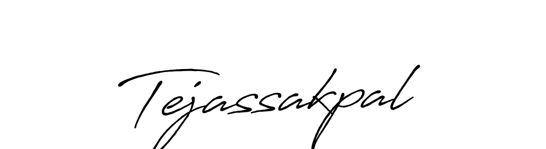 Tejassakpal stylish signature style. Best Handwritten Sign (Antro_Vectra_Bolder) for my name. Handwritten Signature Collection Ideas for my name Tejassakpal. Tejassakpal signature style 7 images and pictures png