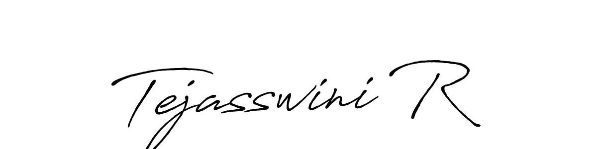 if you are searching for the best signature style for your name Tejasswini R. so please give up your signature search. here we have designed multiple signature styles  using Antro_Vectra_Bolder. Tejasswini R signature style 7 images and pictures png