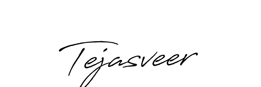 Also You can easily find your signature by using the search form. We will create Tejasveer name handwritten signature images for you free of cost using Antro_Vectra_Bolder sign style. Tejasveer signature style 7 images and pictures png