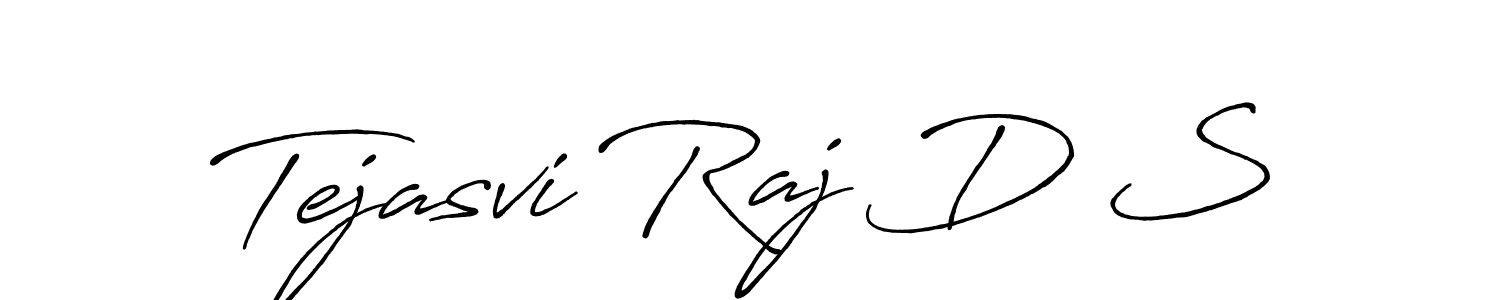 How to make Tejasvi Raj D S signature? Antro_Vectra_Bolder is a professional autograph style. Create handwritten signature for Tejasvi Raj D S name. Tejasvi Raj D S signature style 7 images and pictures png