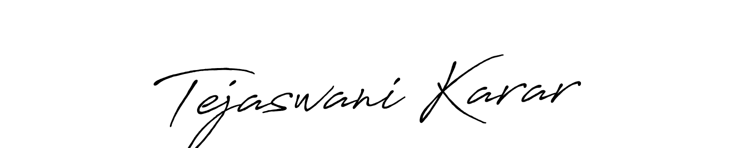 if you are searching for the best signature style for your name Tejaswani Karar. so please give up your signature search. here we have designed multiple signature styles  using Antro_Vectra_Bolder. Tejaswani Karar signature style 7 images and pictures png