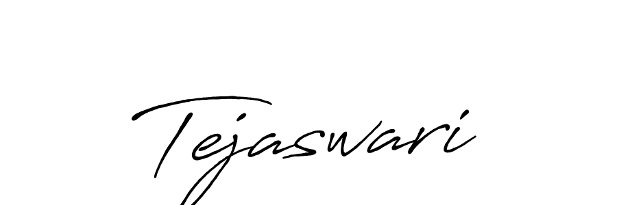 Use a signature maker to create a handwritten signature online. With this signature software, you can design (Antro_Vectra_Bolder) your own signature for name Tejaswari. Tejaswari signature style 7 images and pictures png