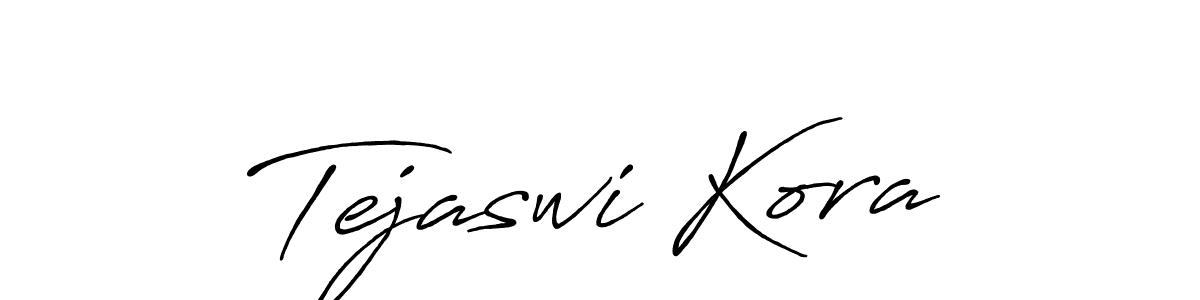 Make a beautiful signature design for name Tejaswi Kora. Use this online signature maker to create a handwritten signature for free. Tejaswi Kora signature style 7 images and pictures png