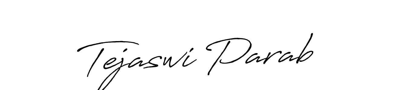 You should practise on your own different ways (Antro_Vectra_Bolder) to write your name (Tejaswi Parab) in signature. don't let someone else do it for you. Tejaswi Parab signature style 7 images and pictures png