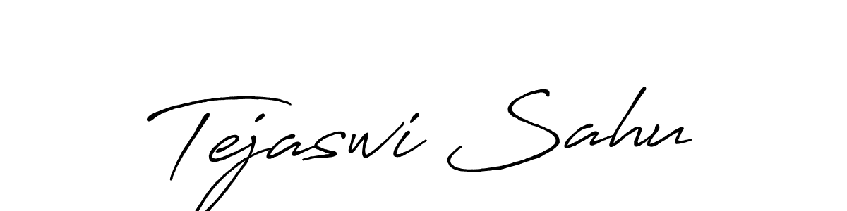 The best way (Antro_Vectra_Bolder) to make a short signature is to pick only two or three words in your name. The name Tejaswi Sahu include a total of six letters. For converting this name. Tejaswi Sahu signature style 7 images and pictures png