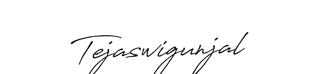 Here are the top 10 professional signature styles for the name Tejaswigunjal. These are the best autograph styles you can use for your name. Tejaswigunjal signature style 7 images and pictures png