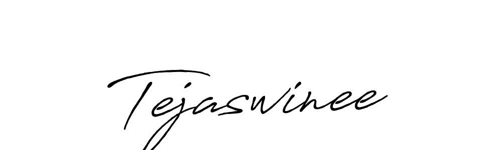 Create a beautiful signature design for name Tejaswinee. With this signature (Antro_Vectra_Bolder) fonts, you can make a handwritten signature for free. Tejaswinee signature style 7 images and pictures png