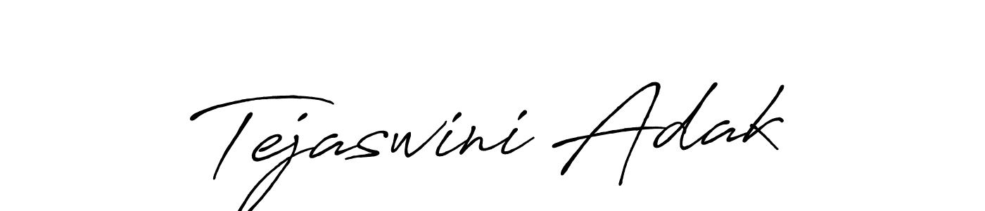 Make a beautiful signature design for name Tejaswini Adak. With this signature (Antro_Vectra_Bolder) style, you can create a handwritten signature for free. Tejaswini Adak signature style 7 images and pictures png