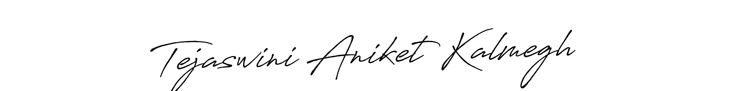 The best way (Antro_Vectra_Bolder) to make a short signature is to pick only two or three words in your name. The name Tejaswini Aniket Kalmegh include a total of six letters. For converting this name. Tejaswini Aniket Kalmegh signature style 7 images and pictures png