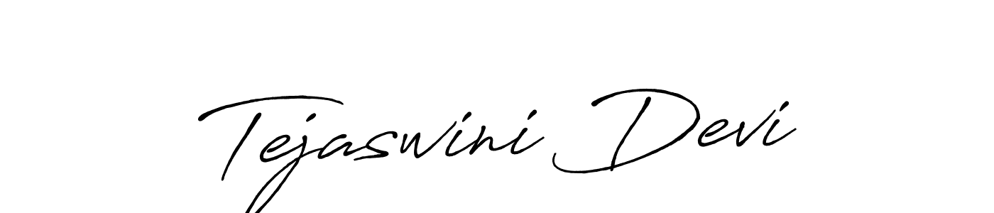 How to make Tejaswini Devi signature? Antro_Vectra_Bolder is a professional autograph style. Create handwritten signature for Tejaswini Devi name. Tejaswini Devi signature style 7 images and pictures png