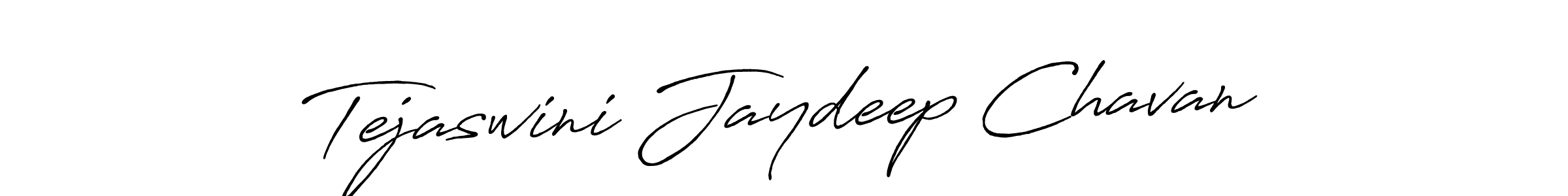 Make a beautiful signature design for name Tejaswini Jaydeep Chavan. With this signature (Antro_Vectra_Bolder) style, you can create a handwritten signature for free. Tejaswini Jaydeep Chavan signature style 7 images and pictures png