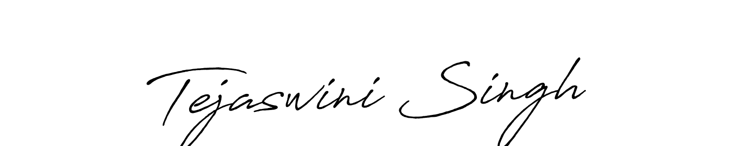 How to make Tejaswini Singh signature? Antro_Vectra_Bolder is a professional autograph style. Create handwritten signature for Tejaswini Singh name. Tejaswini Singh signature style 7 images and pictures png