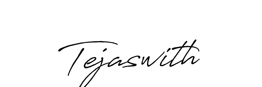 How to make Tejaswith signature? Antro_Vectra_Bolder is a professional autograph style. Create handwritten signature for Tejaswith name. Tejaswith signature style 7 images and pictures png