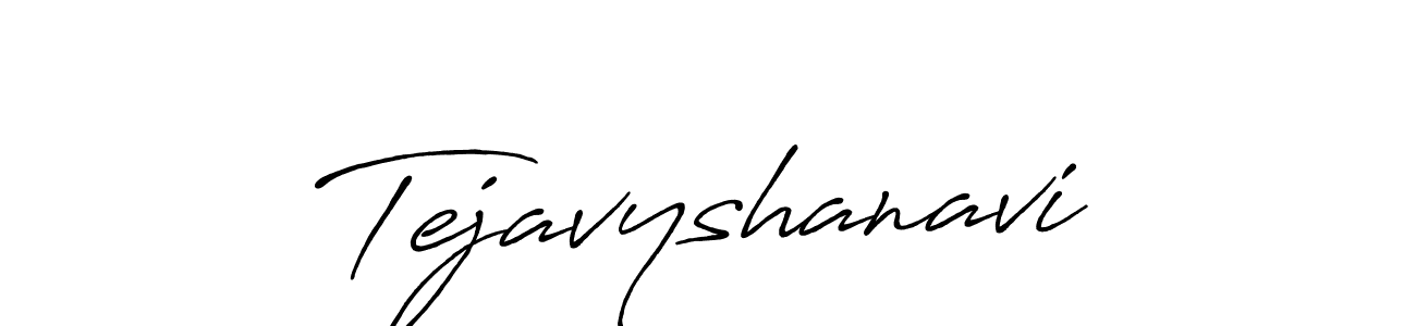 Tejavyshanavi stylish signature style. Best Handwritten Sign (Antro_Vectra_Bolder) for my name. Handwritten Signature Collection Ideas for my name Tejavyshanavi. Tejavyshanavi signature style 7 images and pictures png