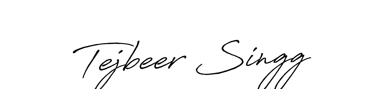 Design your own signature with our free online signature maker. With this signature software, you can create a handwritten (Antro_Vectra_Bolder) signature for name Tejbeer Singg. Tejbeer Singg signature style 7 images and pictures png