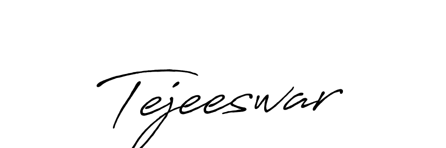 How to Draw Tejeeswar signature style? Antro_Vectra_Bolder is a latest design signature styles for name Tejeeswar. Tejeeswar signature style 7 images and pictures png