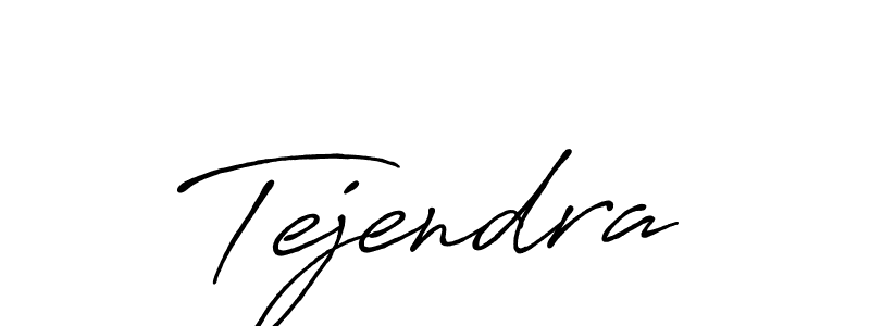 Use a signature maker to create a handwritten signature online. With this signature software, you can design (Antro_Vectra_Bolder) your own signature for name Tejendra. Tejendra signature style 7 images and pictures png