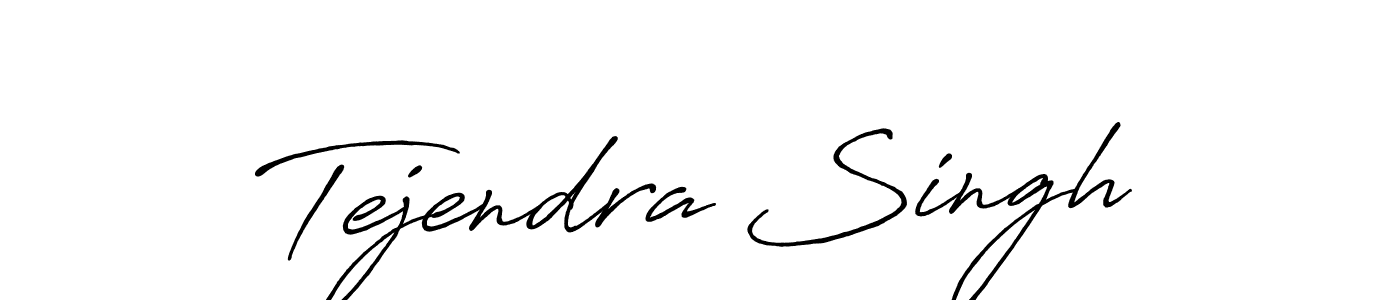 Make a beautiful signature design for name Tejendra Singh. With this signature (Antro_Vectra_Bolder) style, you can create a handwritten signature for free. Tejendra Singh signature style 7 images and pictures png