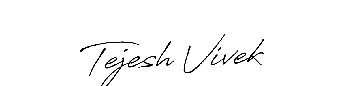 Here are the top 10 professional signature styles for the name Tejesh Vivek. These are the best autograph styles you can use for your name. Tejesh Vivek signature style 7 images and pictures png
