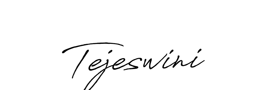 Design your own signature with our free online signature maker. With this signature software, you can create a handwritten (Antro_Vectra_Bolder) signature for name Tejeswini. Tejeswini signature style 7 images and pictures png