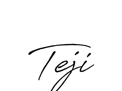 You should practise on your own different ways (Antro_Vectra_Bolder) to write your name (Teji) in signature. don't let someone else do it for you. Teji signature style 7 images and pictures png