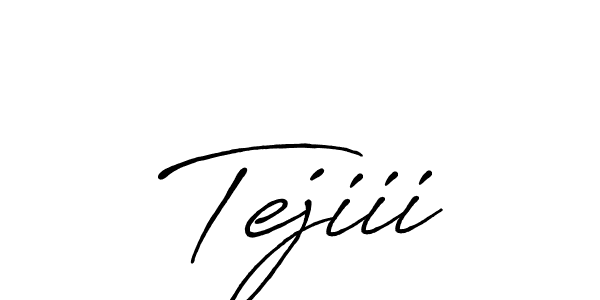 Antro_Vectra_Bolder is a professional signature style that is perfect for those who want to add a touch of class to their signature. It is also a great choice for those who want to make their signature more unique. Get Tejiii name to fancy signature for free. Tejiii signature style 7 images and pictures png