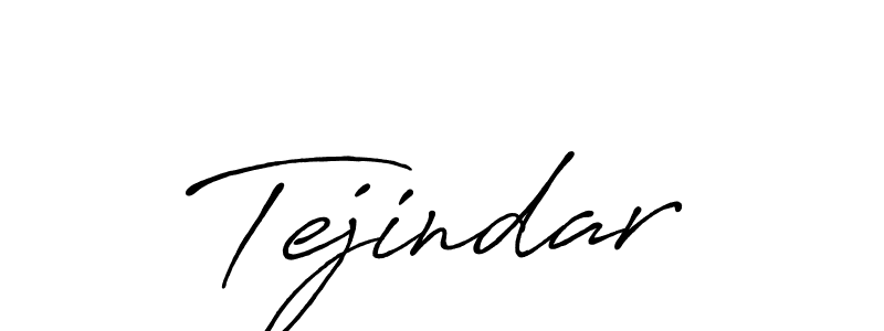 How to make Tejindar name signature. Use Antro_Vectra_Bolder style for creating short signs online. This is the latest handwritten sign. Tejindar signature style 7 images and pictures png