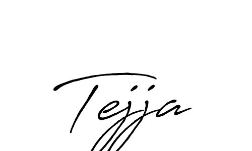 The best way (Antro_Vectra_Bolder) to make a short signature is to pick only two or three words in your name. The name Tejja include a total of six letters. For converting this name. Tejja signature style 7 images and pictures png