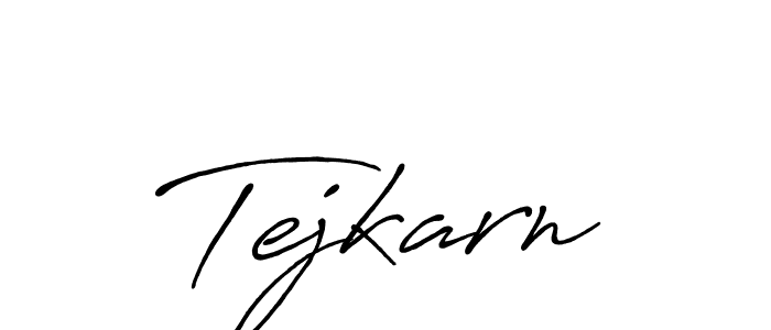 Tejkarn stylish signature style. Best Handwritten Sign (Antro_Vectra_Bolder) for my name. Handwritten Signature Collection Ideas for my name Tejkarn. Tejkarn signature style 7 images and pictures png