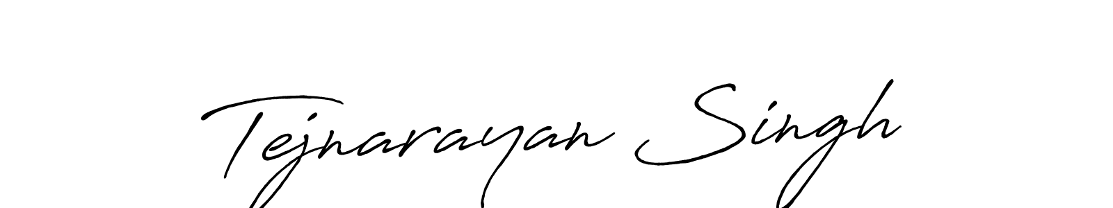 Make a beautiful signature design for name Tejnarayan Singh. With this signature (Antro_Vectra_Bolder) style, you can create a handwritten signature for free. Tejnarayan Singh signature style 7 images and pictures png