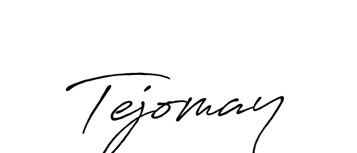 How to make Tejomay name signature. Use Antro_Vectra_Bolder style for creating short signs online. This is the latest handwritten sign. Tejomay signature style 7 images and pictures png