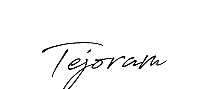 Antro_Vectra_Bolder is a professional signature style that is perfect for those who want to add a touch of class to their signature. It is also a great choice for those who want to make their signature more unique. Get Tejoram name to fancy signature for free. Tejoram signature style 7 images and pictures png