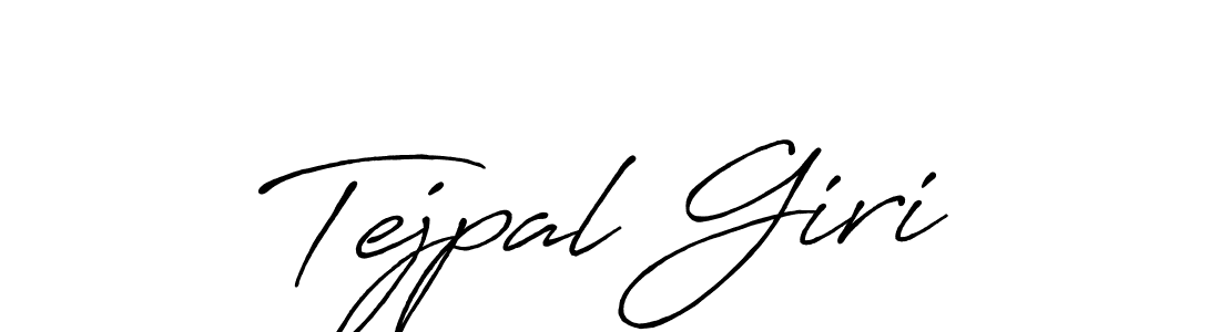 Make a beautiful signature design for name Tejpal Giri. With this signature (Antro_Vectra_Bolder) style, you can create a handwritten signature for free. Tejpal Giri signature style 7 images and pictures png