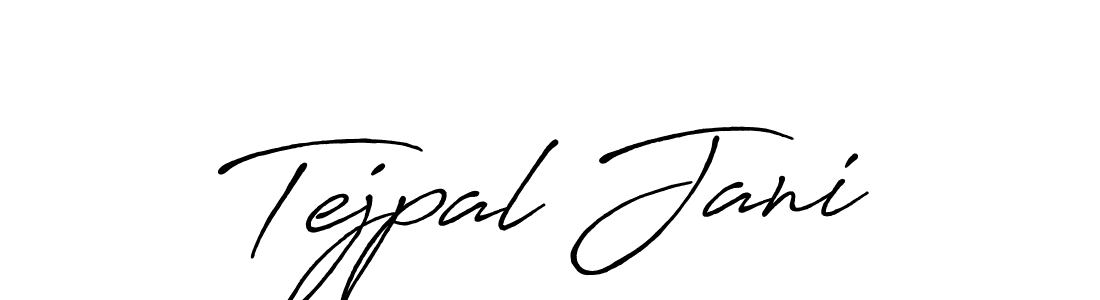 Tejpal Jani stylish signature style. Best Handwritten Sign (Antro_Vectra_Bolder) for my name. Handwritten Signature Collection Ideas for my name Tejpal Jani. Tejpal Jani signature style 7 images and pictures png