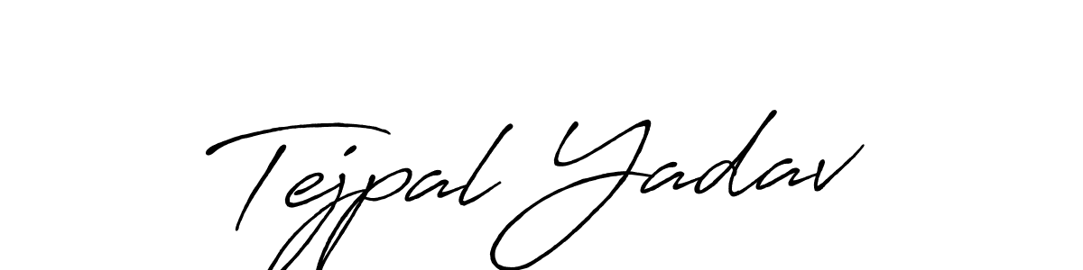 Use a signature maker to create a handwritten signature online. With this signature software, you can design (Antro_Vectra_Bolder) your own signature for name Tejpal Yadav. Tejpal Yadav signature style 7 images and pictures png