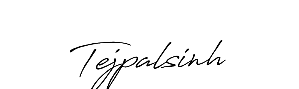 Create a beautiful signature design for name Tejpalsinh. With this signature (Antro_Vectra_Bolder) fonts, you can make a handwritten signature for free. Tejpalsinh signature style 7 images and pictures png