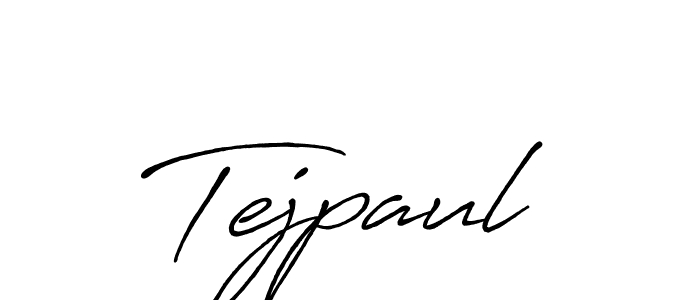 Use a signature maker to create a handwritten signature online. With this signature software, you can design (Antro_Vectra_Bolder) your own signature for name Tejpaul. Tejpaul signature style 7 images and pictures png