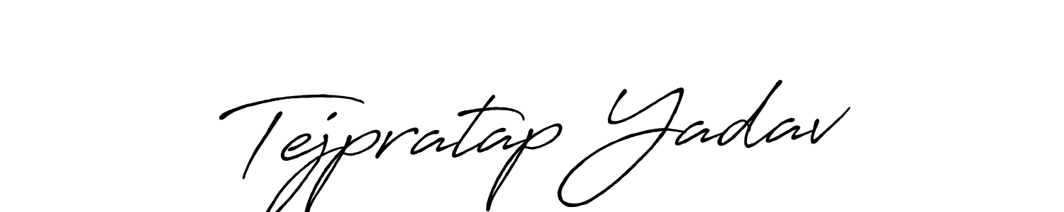You should practise on your own different ways (Antro_Vectra_Bolder) to write your name (Tejpratap Yadav) in signature. don't let someone else do it for you. Tejpratap Yadav signature style 7 images and pictures png