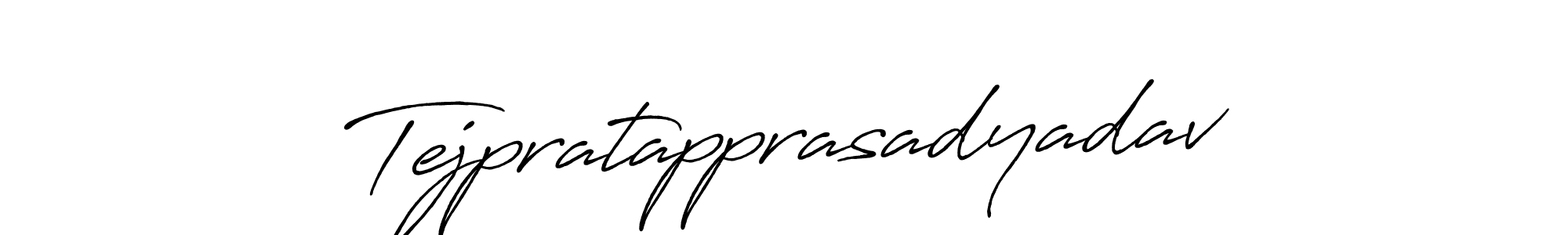 The best way (Antro_Vectra_Bolder) to make a short signature is to pick only two or three words in your name. The name Tejpratapprasadyadav include a total of six letters. For converting this name. Tejpratapprasadyadav signature style 7 images and pictures png