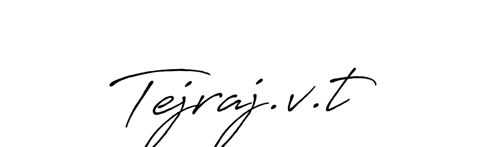 How to make Tejraj.v.t signature? Antro_Vectra_Bolder is a professional autograph style. Create handwritten signature for Tejraj.v.t name. Tejraj.v.t signature style 7 images and pictures png