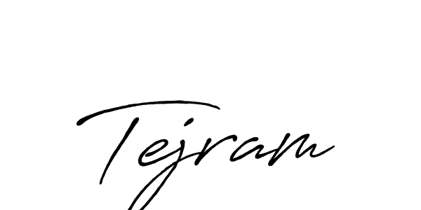 You should practise on your own different ways (Antro_Vectra_Bolder) to write your name (Tejram) in signature. don't let someone else do it for you. Tejram signature style 7 images and pictures png