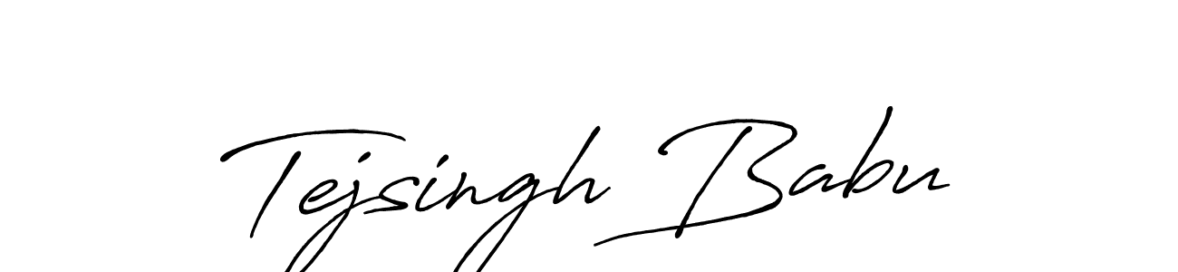 How to make Tejsingh Babu signature? Antro_Vectra_Bolder is a professional autograph style. Create handwritten signature for Tejsingh Babu name. Tejsingh Babu signature style 7 images and pictures png