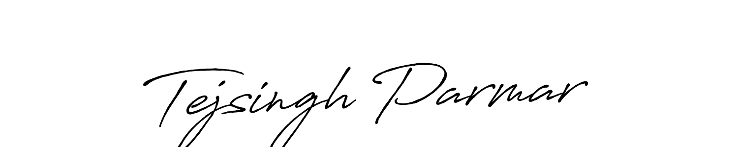 Design your own signature with our free online signature maker. With this signature software, you can create a handwritten (Antro_Vectra_Bolder) signature for name Tejsingh Parmar. Tejsingh Parmar signature style 7 images and pictures png