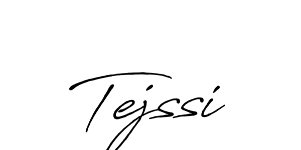 How to make Tejssi name signature. Use Antro_Vectra_Bolder style for creating short signs online. This is the latest handwritten sign. Tejssi signature style 7 images and pictures png