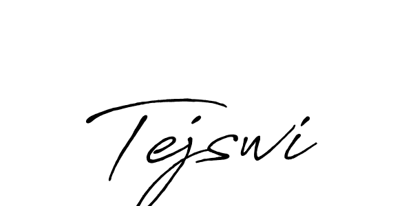 Create a beautiful signature design for name Tejswi. With this signature (Antro_Vectra_Bolder) fonts, you can make a handwritten signature for free. Tejswi signature style 7 images and pictures png