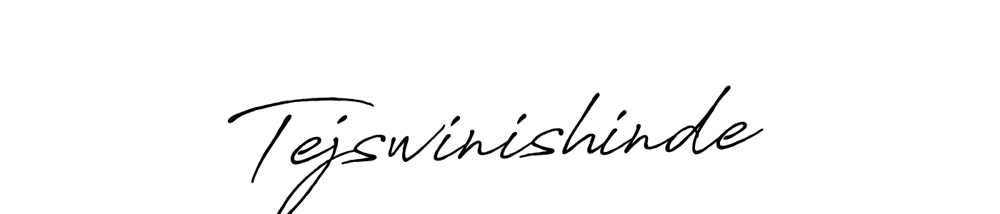 Use a signature maker to create a handwritten signature online. With this signature software, you can design (Antro_Vectra_Bolder) your own signature for name Tejswinishinde. Tejswinishinde signature style 7 images and pictures png