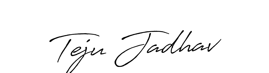 Make a beautiful signature design for name Teju Jadhav. Use this online signature maker to create a handwritten signature for free. Teju Jadhav signature style 7 images and pictures png
