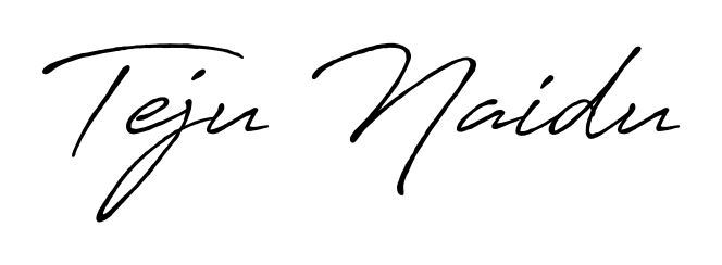 Make a beautiful signature design for name Teju Naidu. Use this online signature maker to create a handwritten signature for free. Teju Naidu signature style 7 images and pictures png